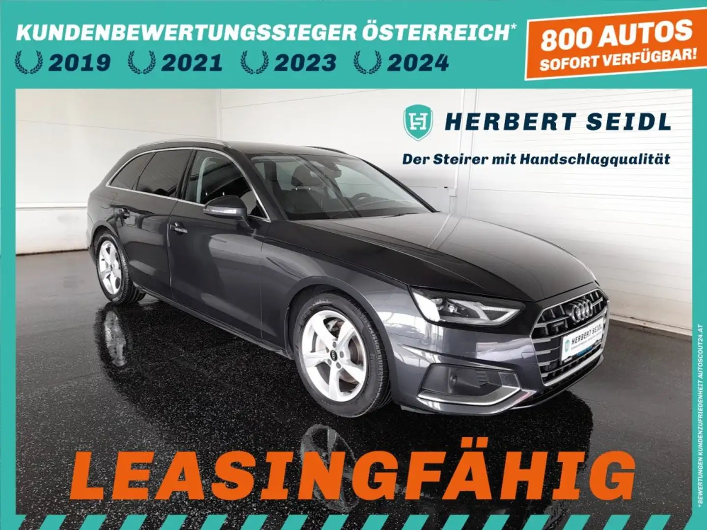 Audi A4 Avant ADVANCED 40 TDI quattro S-tr *VOLL LED & FLA / NAVI / E-SITZE / SPORTPAKET / 3-ZONEN KLIMA / B&O SOUNDSYSTEM* Grau - 1
