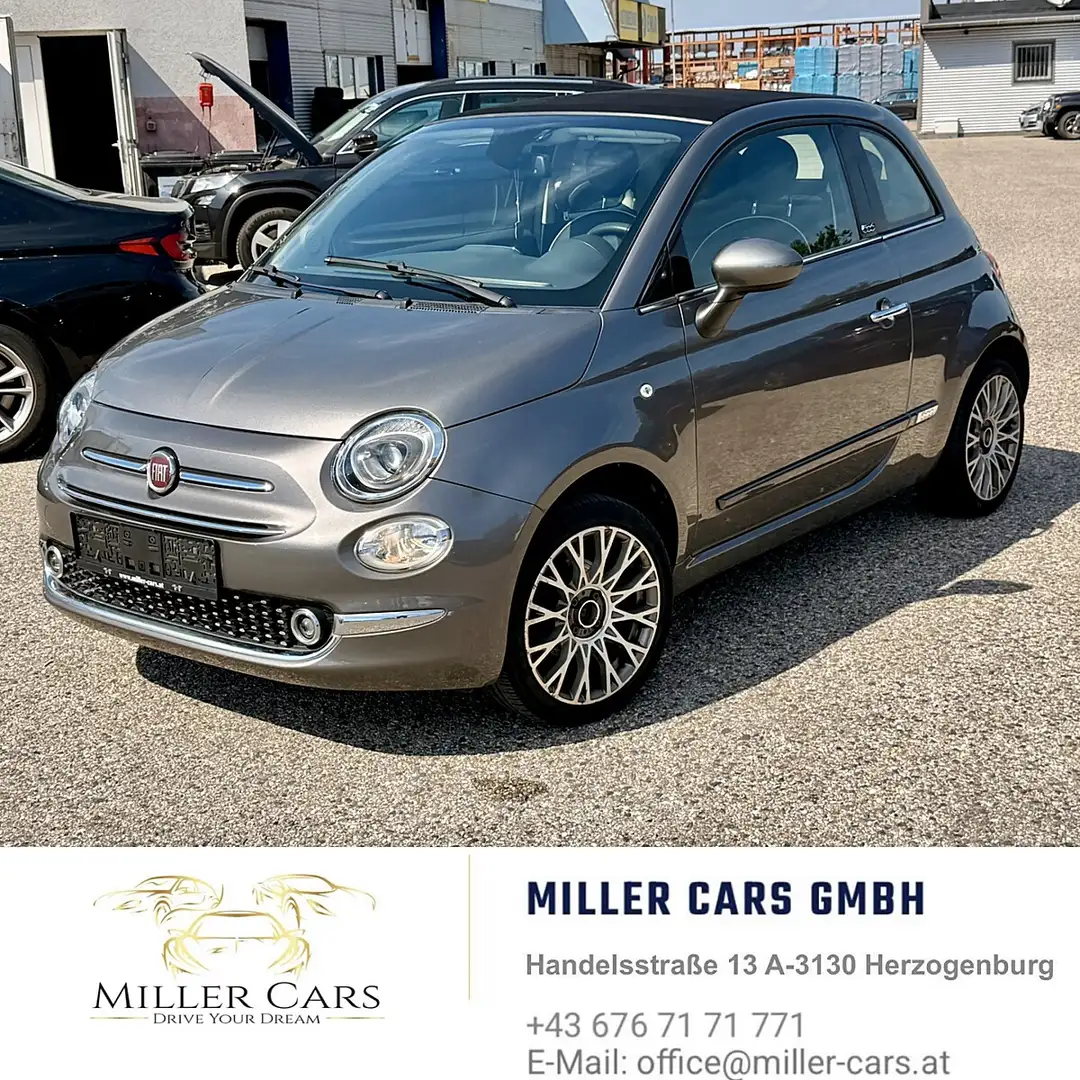 Fiat 500C ECO 1,2 69 Lounge*Servicegepflegt* Grau - 1