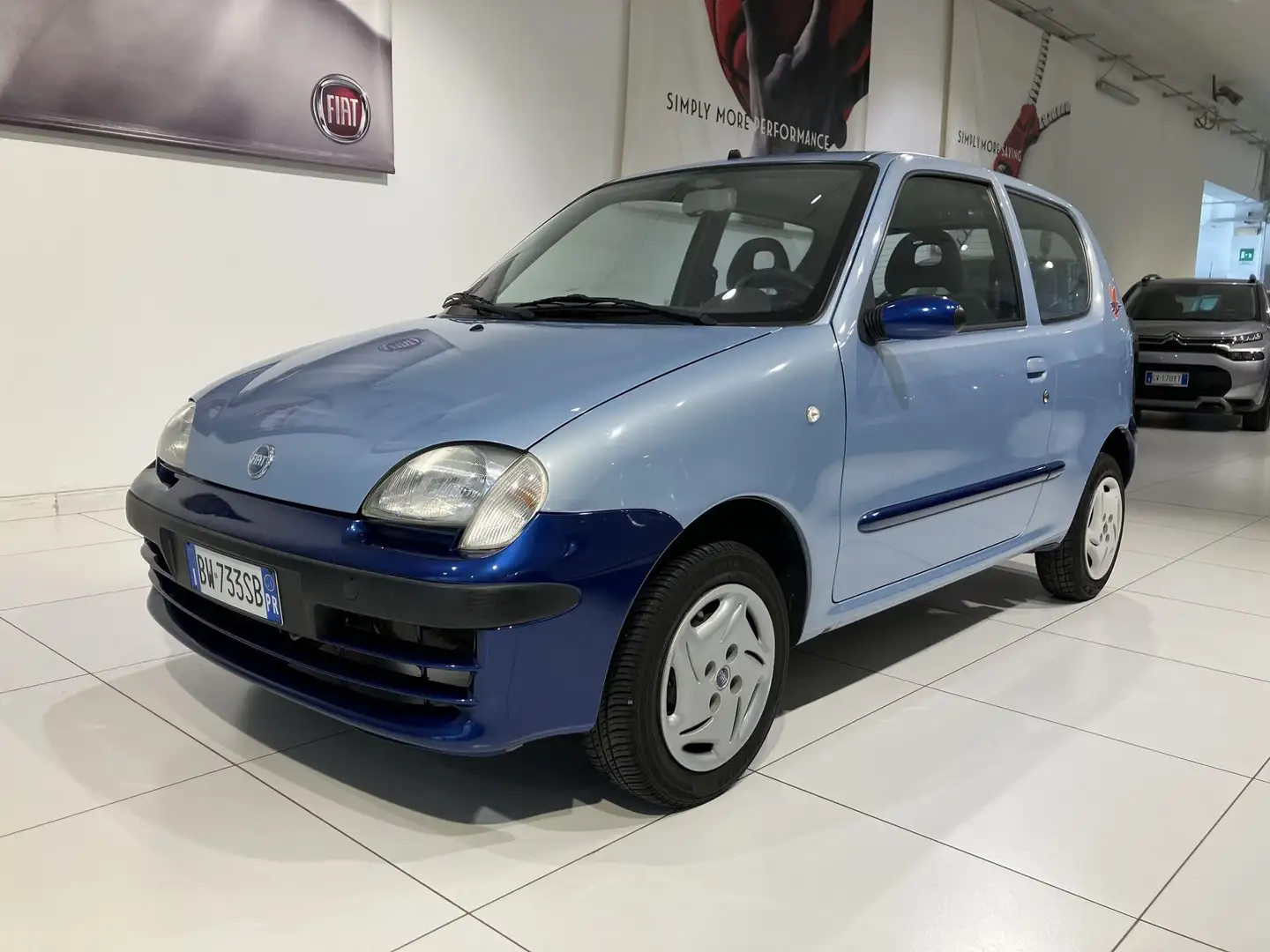 Fiat Seicento 1.1i cat Brush km 69000 Bleu - 1