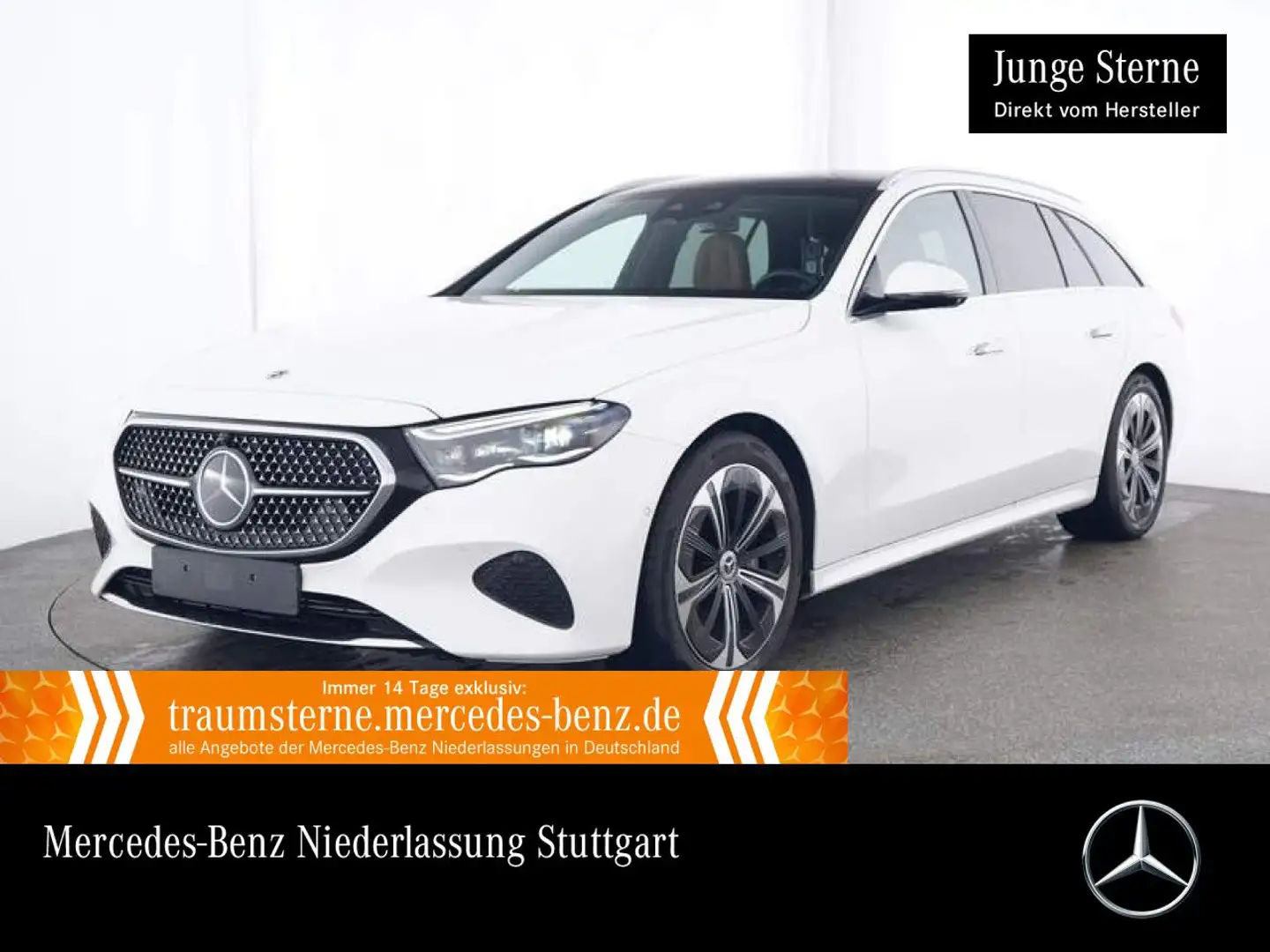 Mercedes-Benz E 300 de T 4M Avantgarde Fahrass Pano Burmester 9G Weiß - 1