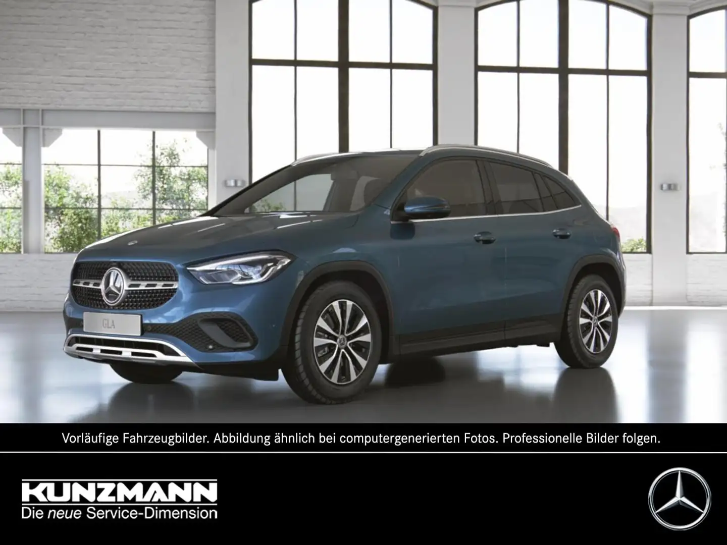 Mercedes-Benz GLA 200 d 4M Style MBUX Navi 360° Spiegel-Paket Blau - 1