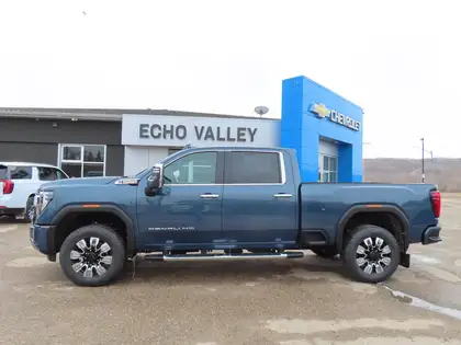 Blue 2026 GMC Sierra 2500HD Denali Crew Cab 4WD Pickup Truck Four-Wheel Drive Automatic