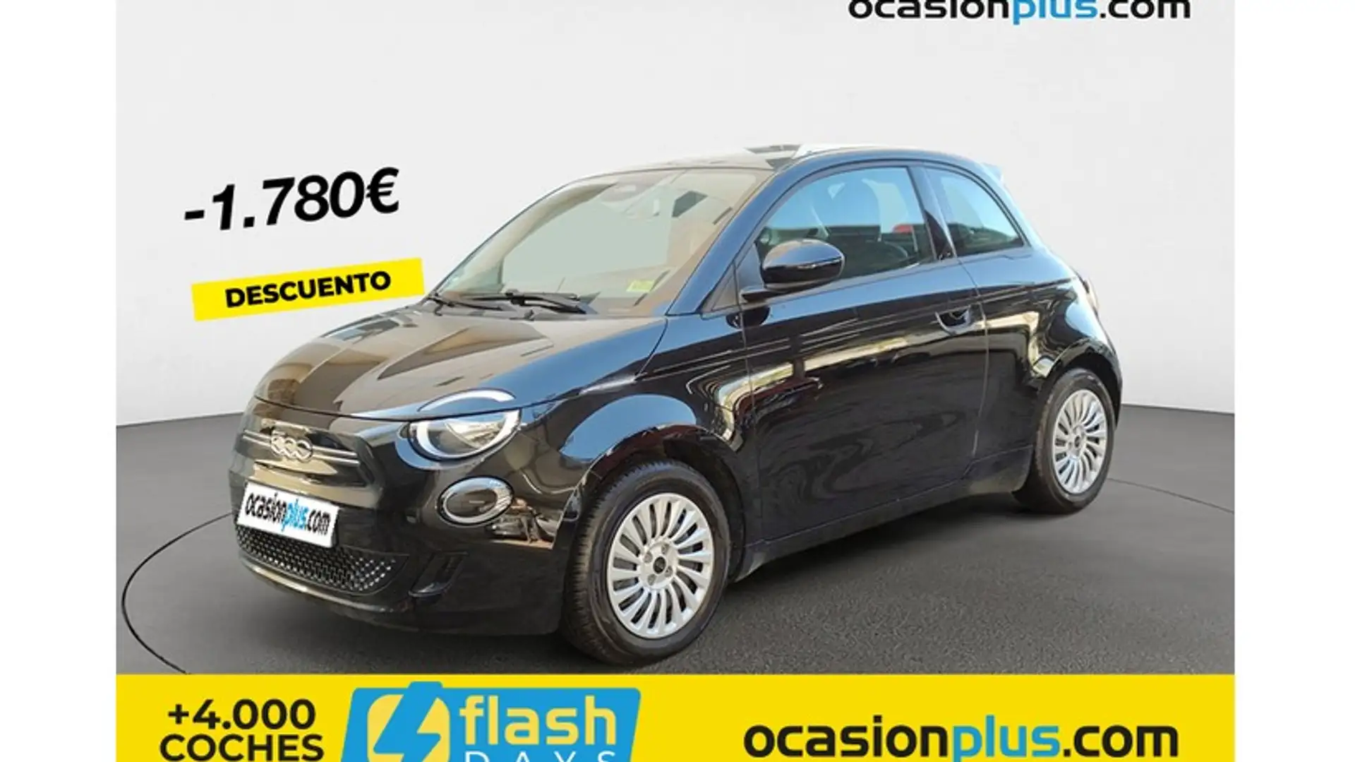 Fiat 500e 70Kw Action Negro - 1