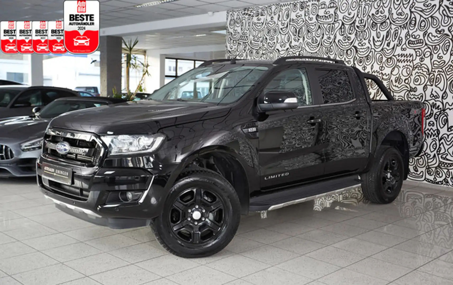 Ford Ranger 4x4 DoKa*LIMITED*BLACK EDITION*OFF-ROAD-P Noir - 1