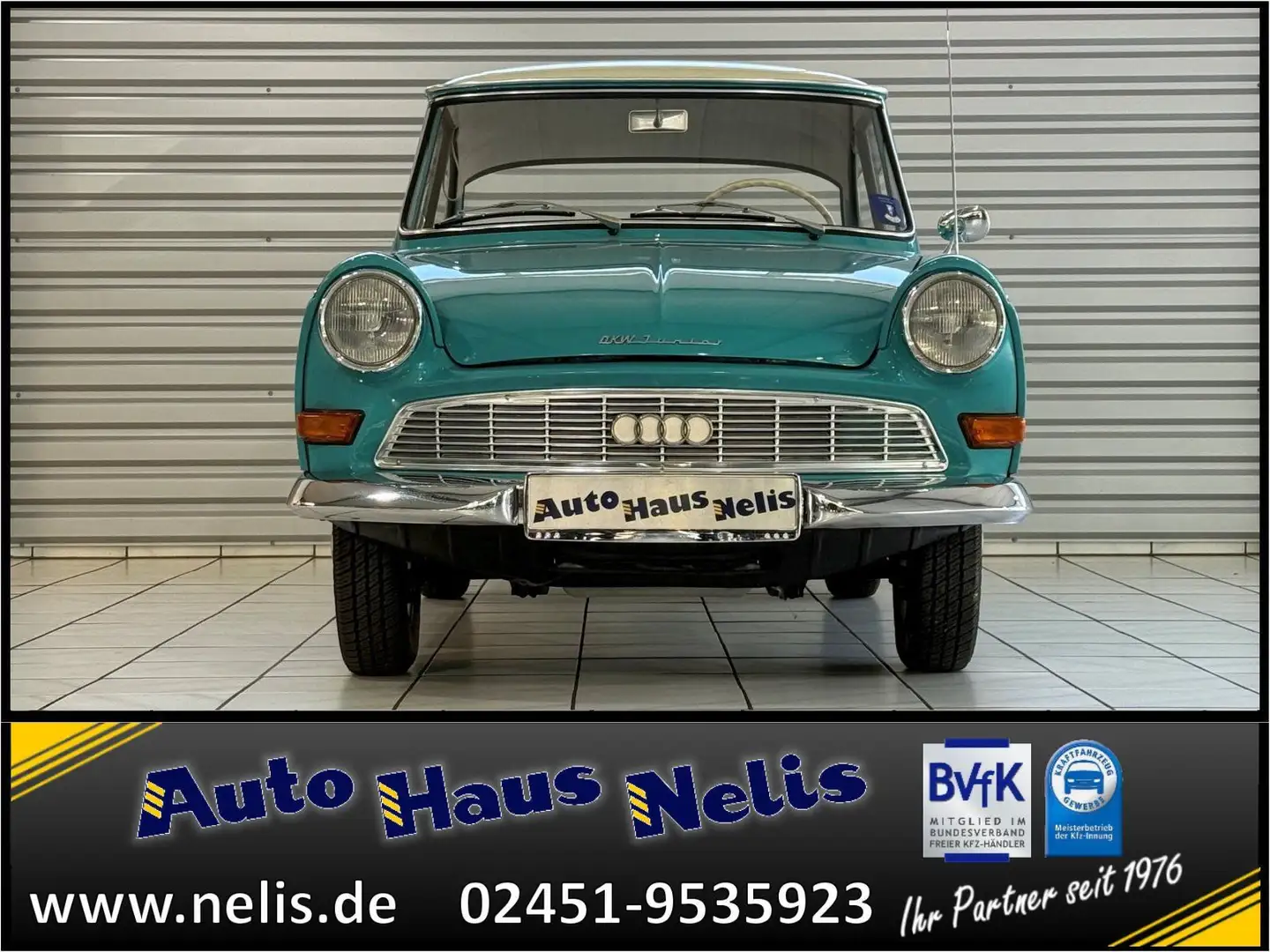 Audi DKW Junior F11 deLuxe Sammlerfahrzeug H-Kennzeic Зелений - 2