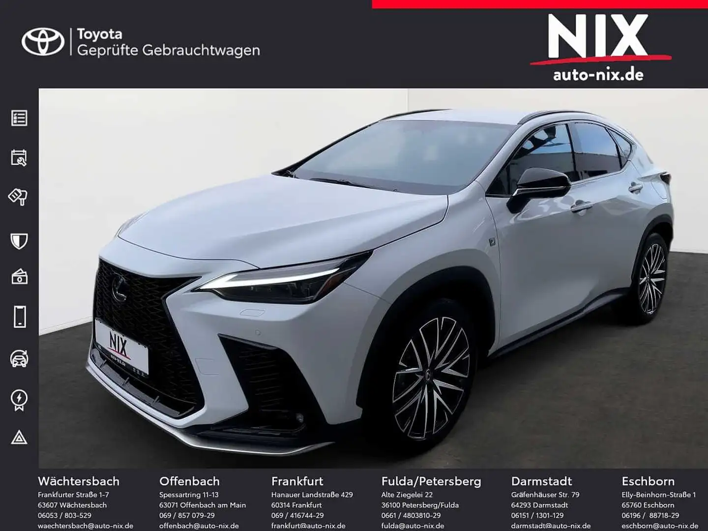 Lexus NX 450h+ E-FOUR F SPORT Fehér - 1