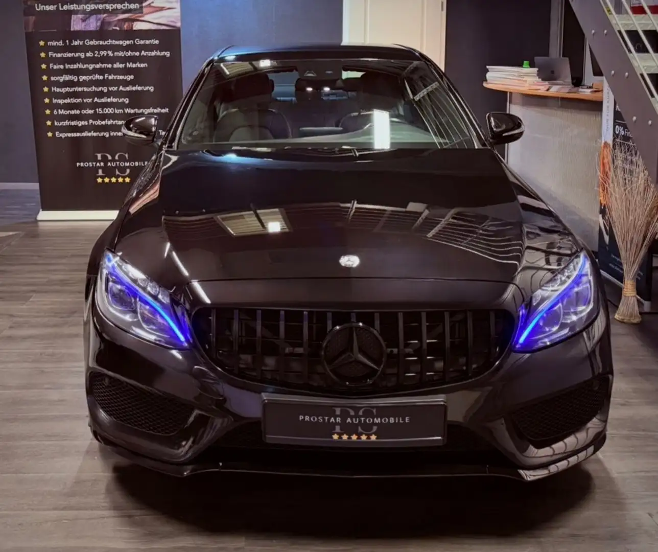 Mercedes-Benz C 250 d AMG-Line*Navi*Command*LED*CollisionAss.* Noir - 2