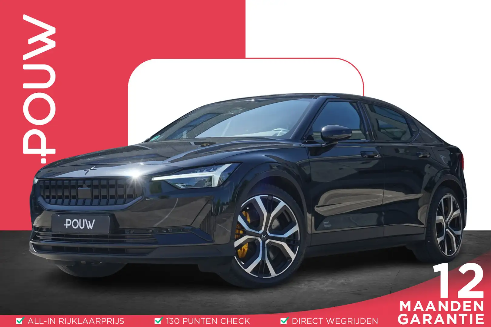 Polestar 2 408pk Long Range Dual Motor 78 kWh | SoH 93% | Per Negro - 1