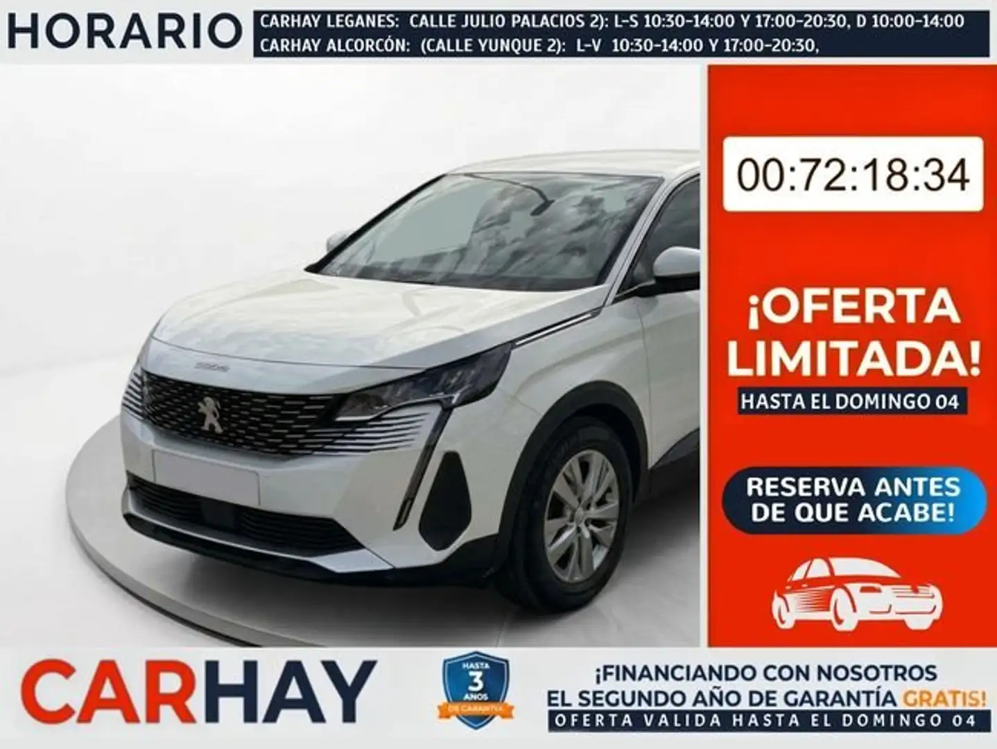 Peugeot 3008 1.5 BlueHDi 96kW Active Pack EAT8 Blanco - 1