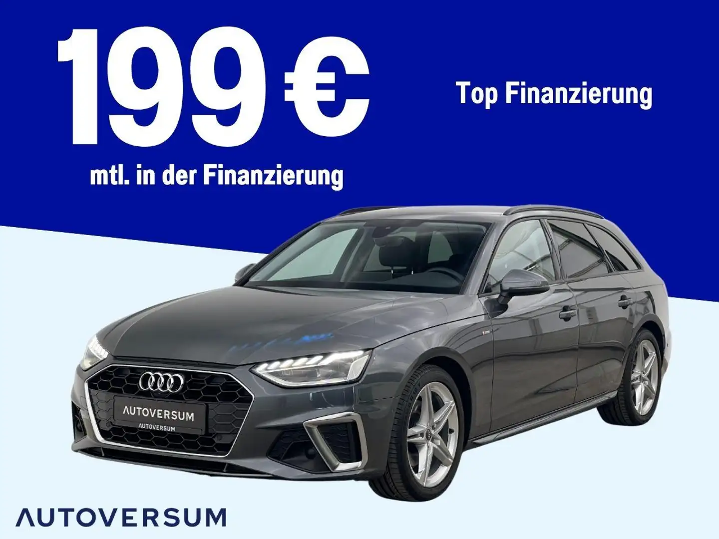 Audi A4 35 TDI S-Line *LED*VIRTUAL*TEMP*360°*PDC* Grijs - 1