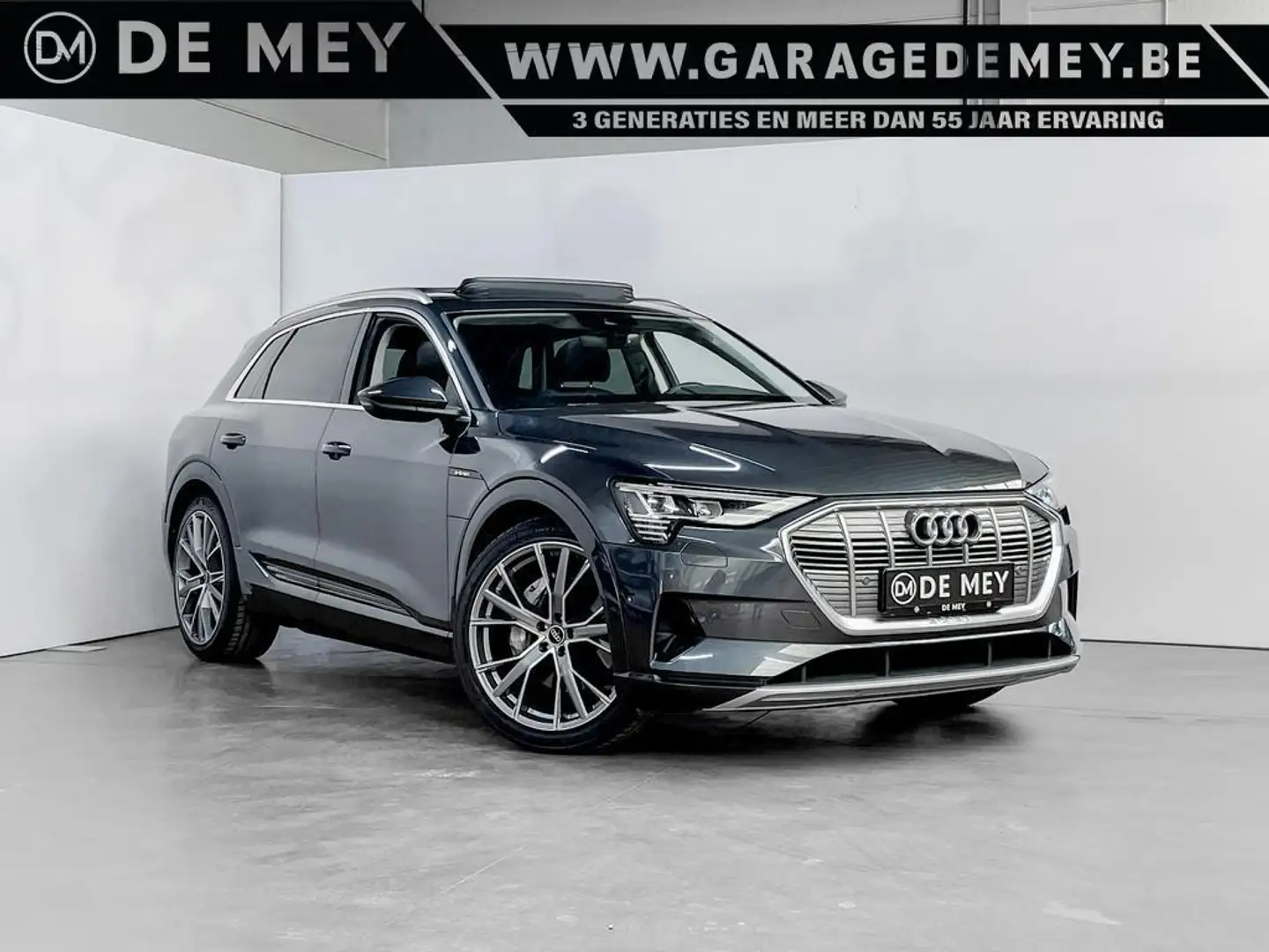 Audi e-tron 95kWh 55 Quattro 408pk / PANO / LUCHTVERING / CARPLAY / CAMERA / KEYLESS Grigio - 1