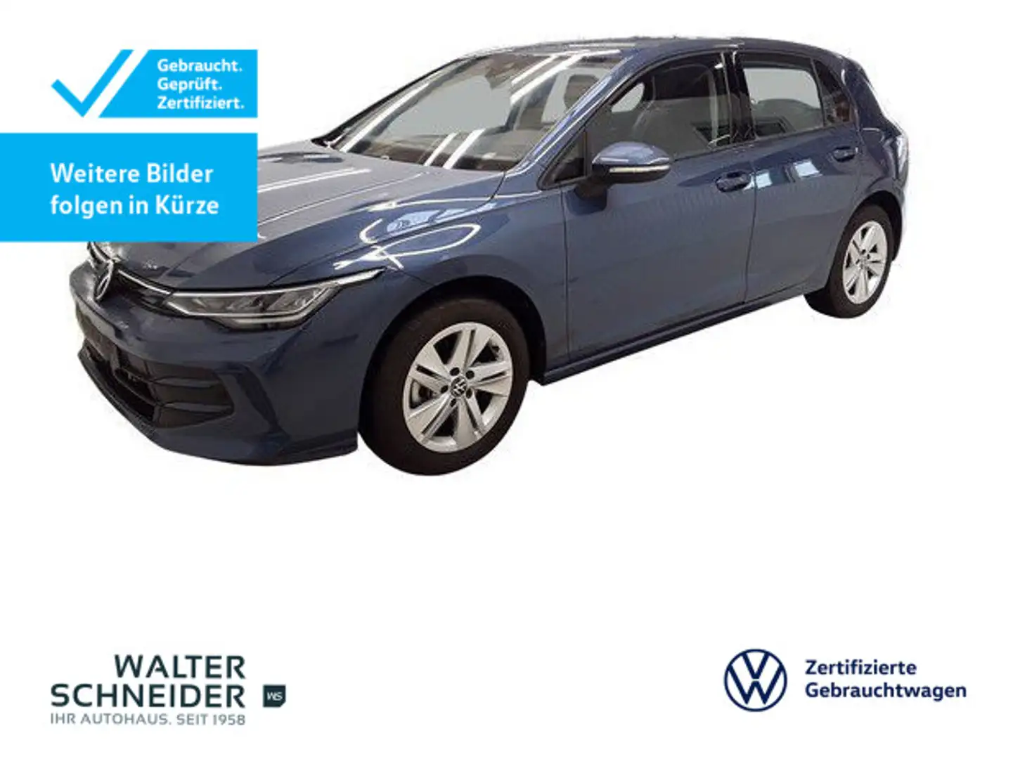 Volkswagen Golf 1.5 l eTSI DSG Life Navi LED SHZ PDC Blau - 1