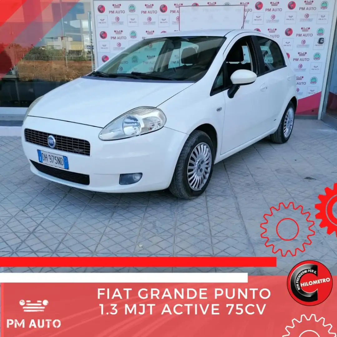 Fiat Grande Punto 1.3 MJT 75 CV 5p. Active Alb - 1