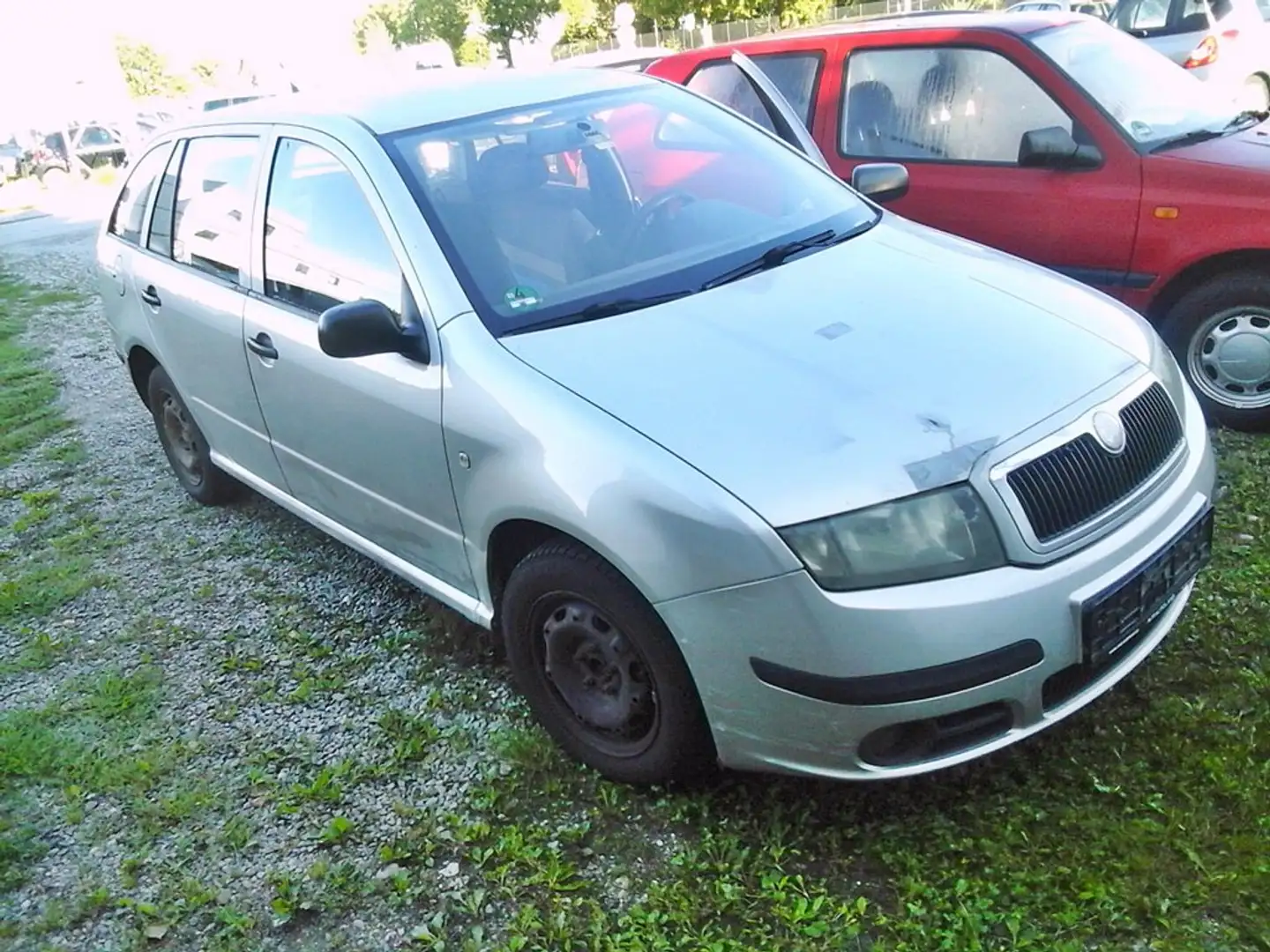 Skoda Fabia Classic 1.4 TDI /2.Hd./ met+Radio+Klima+SV /o.TUV Silber - 1