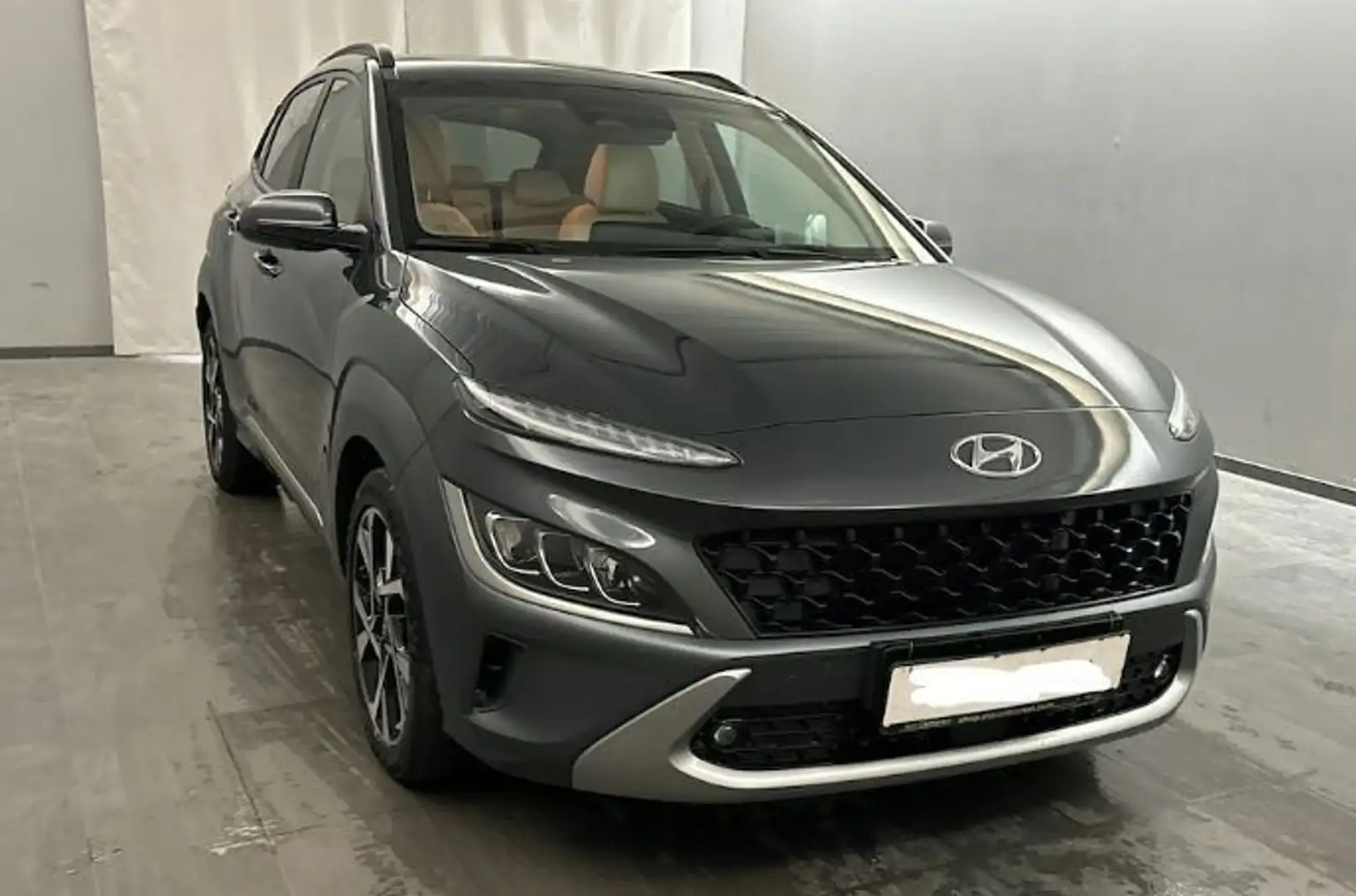 Hyundai KONA 1.6 T-GDI 4WD Prime Schiebedach Grau - 1