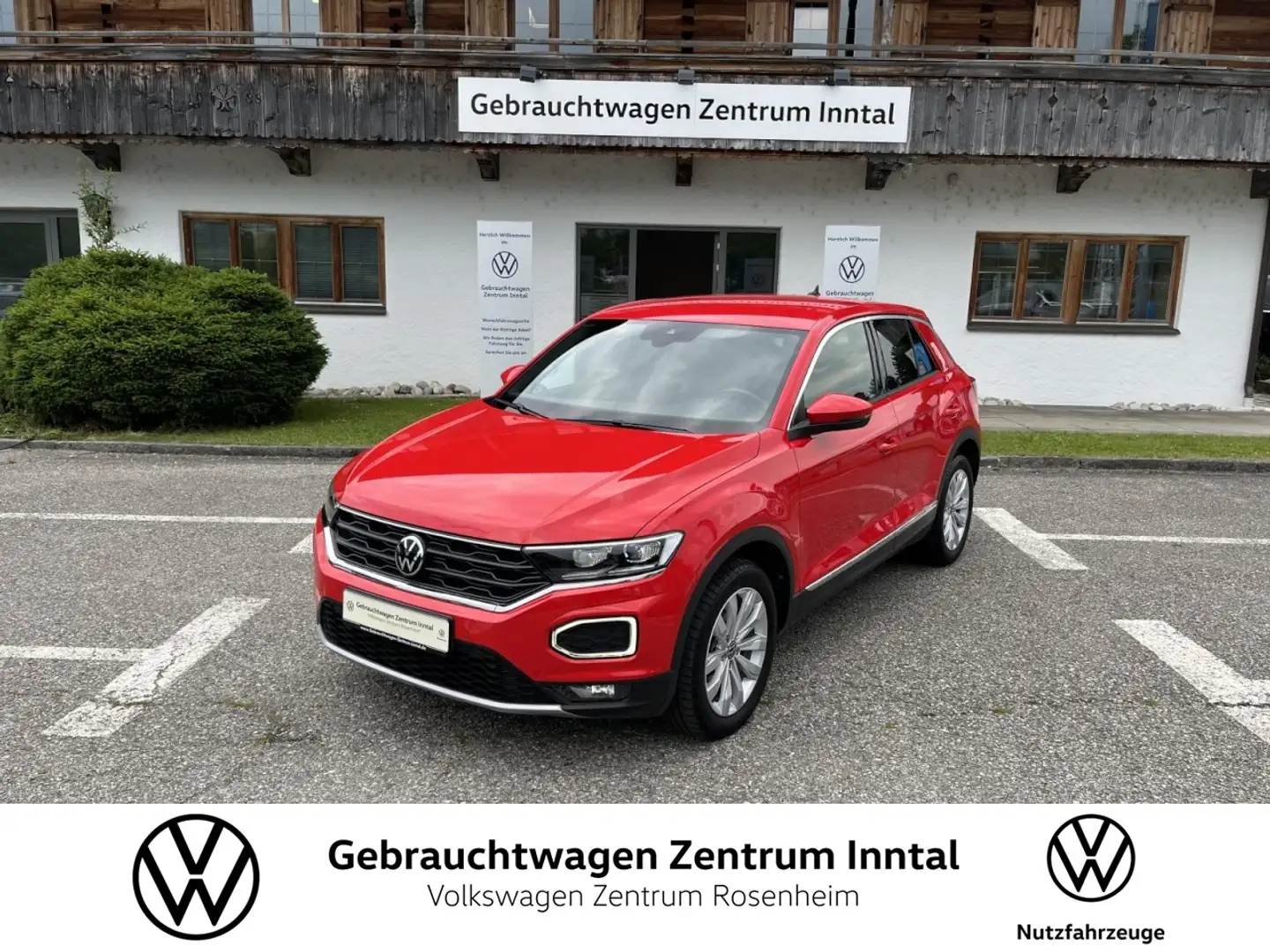 Volkswagen T-Roc 2,0 TDI DSG 4Motion Sport (LED+BlindSpot) Klima Rood - 1