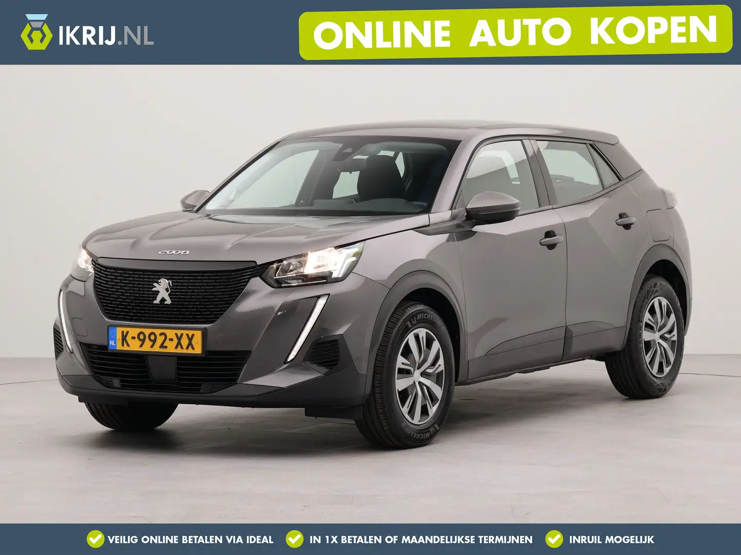 Peugeot 2008 1.2 PureTech Active | Apple Carplay | Navigatie | Grigio - 1