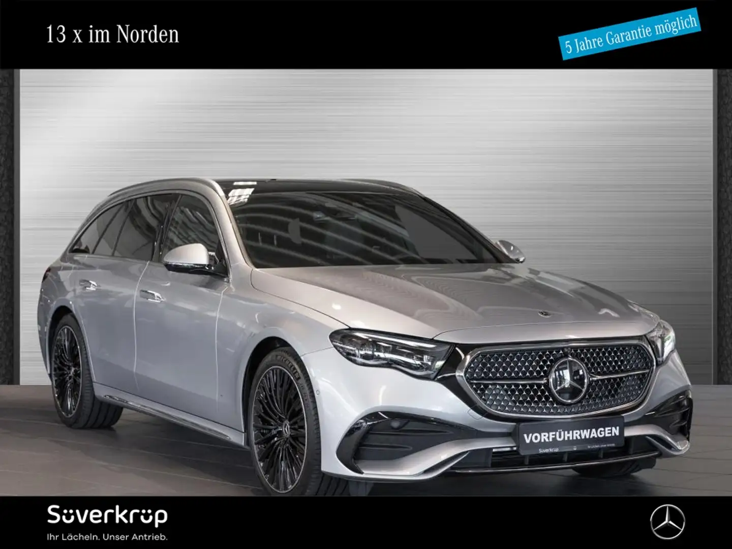 Mercedes-Benz E 300 e T BURM AMG DISTR SPUR AIRMATIC 360 PANO Silber - 1