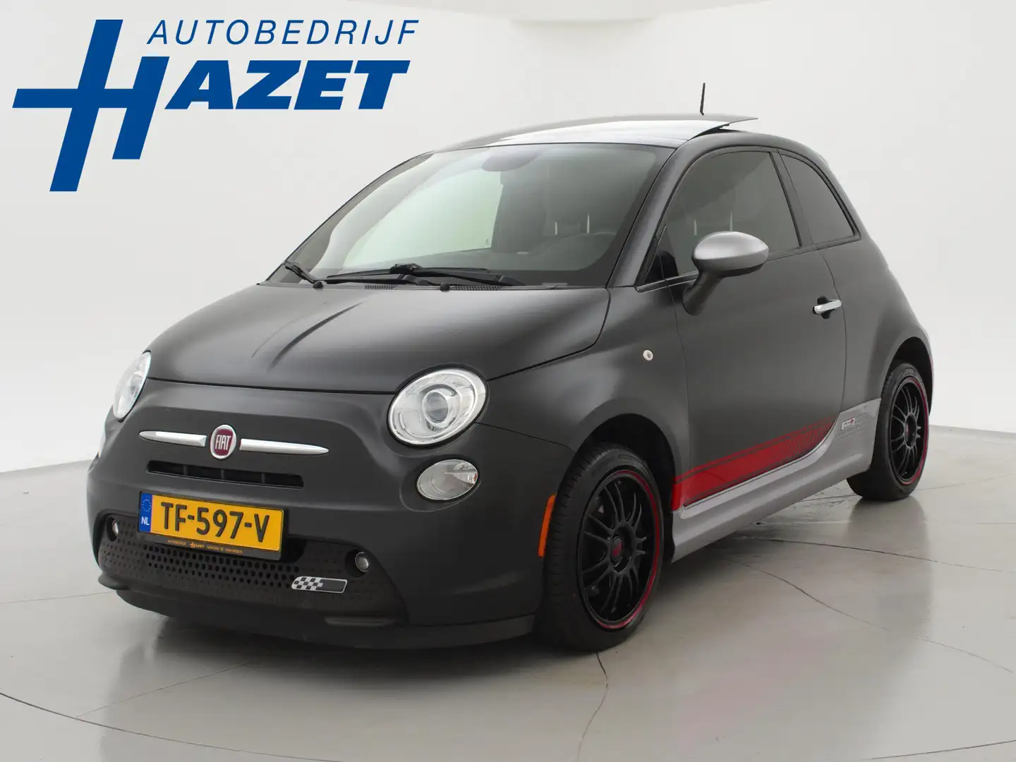 Fiat 500e 24kwh AUT. ELEKTRISCH + SCHUIFDAK / STOELVERWARMIN Black - 1