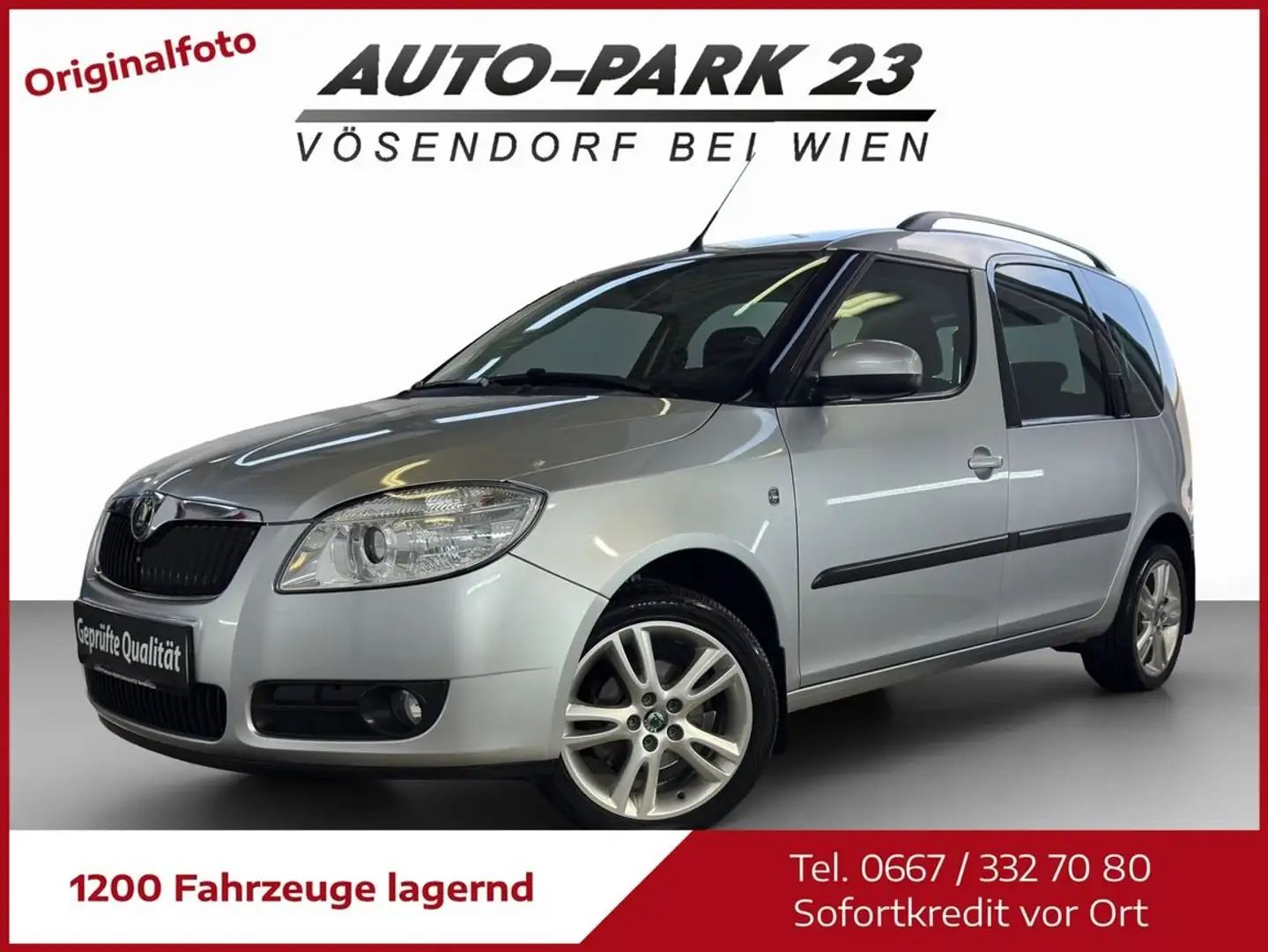 Skoda Roomster Roomster 1,4**NUR59.000KM*ZUSTAND*WIE NEU*MOD2010 Silber - 1