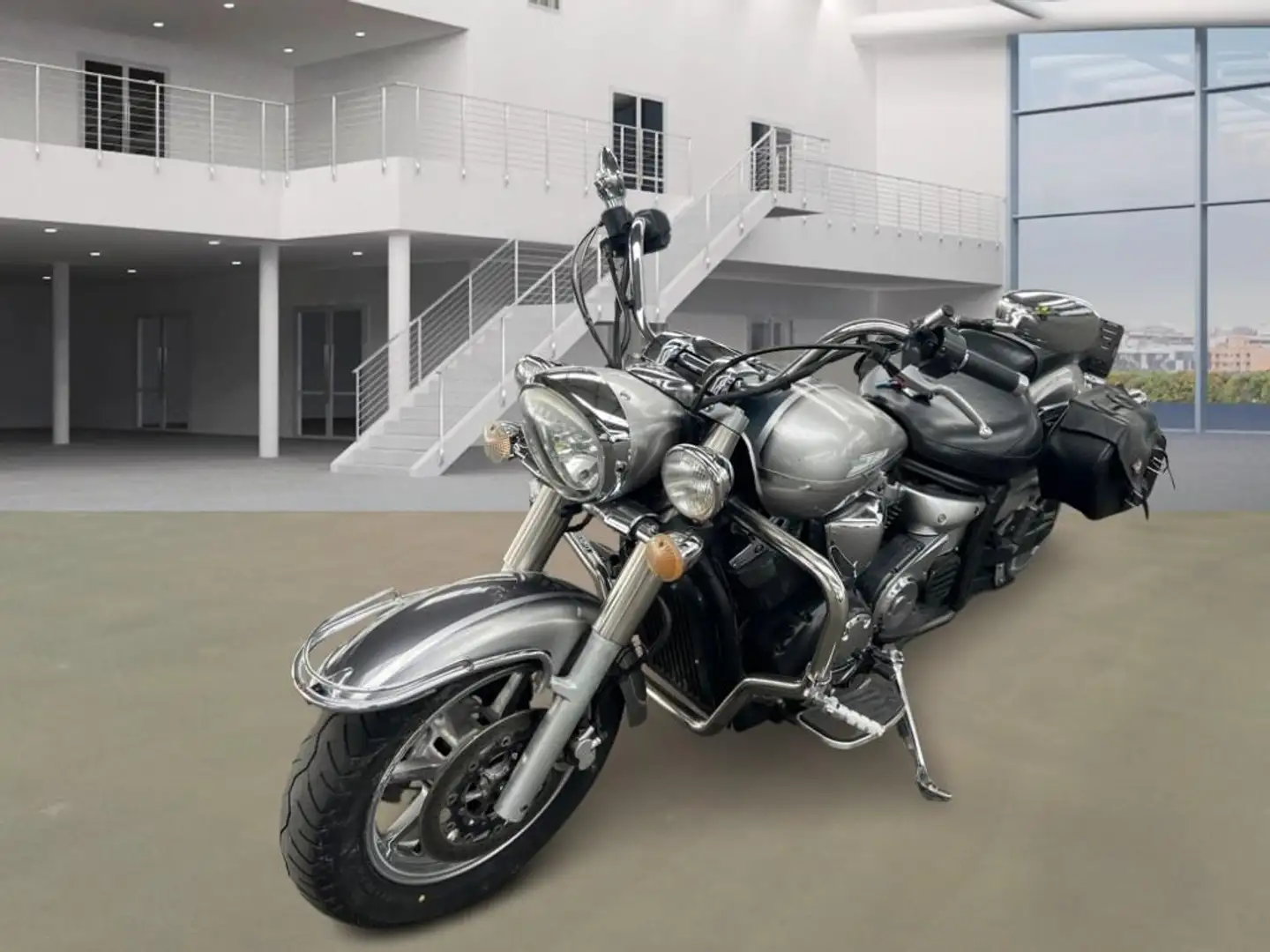 Yamaha XVS 1300 1300A Custom | Org NL! | 1 eig | Lederen tassen | Grau - 1