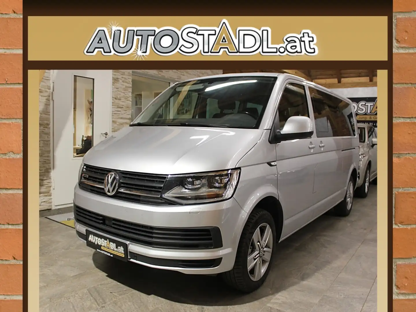 Volkswagen T6 Kombi LR 2,0 TDI 4Motion DSG/9-SITZER-TOP-AUSSTATTUNG! Silber - 1