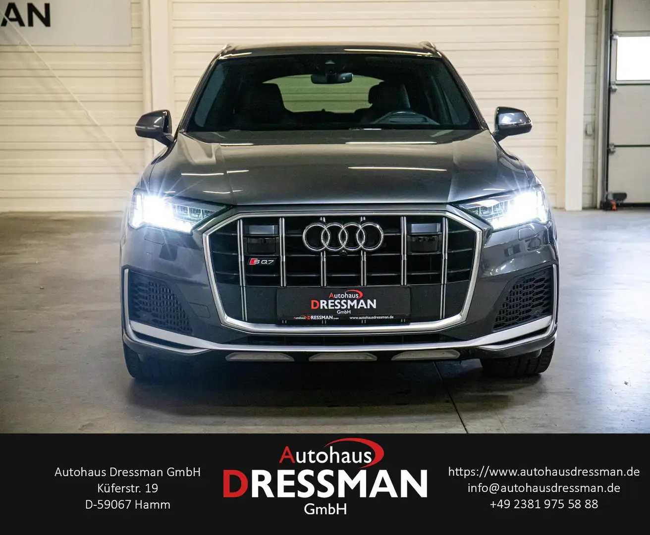 Audi SQ7 4.0 TDI quattro ACC MATRIX AHK HuD LUFT Gris - 2