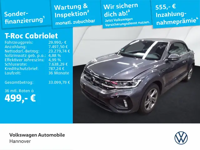 Volkswagen T-Roc 1.5 TSI DSG R Line Navi AHK LED