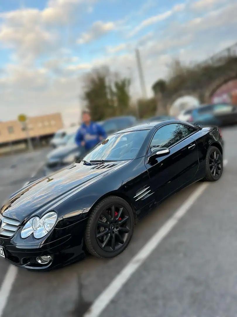 Mercedes-Benz SL 350 3.5L V6 +CarPlay Touchscreen Schwarz - 1