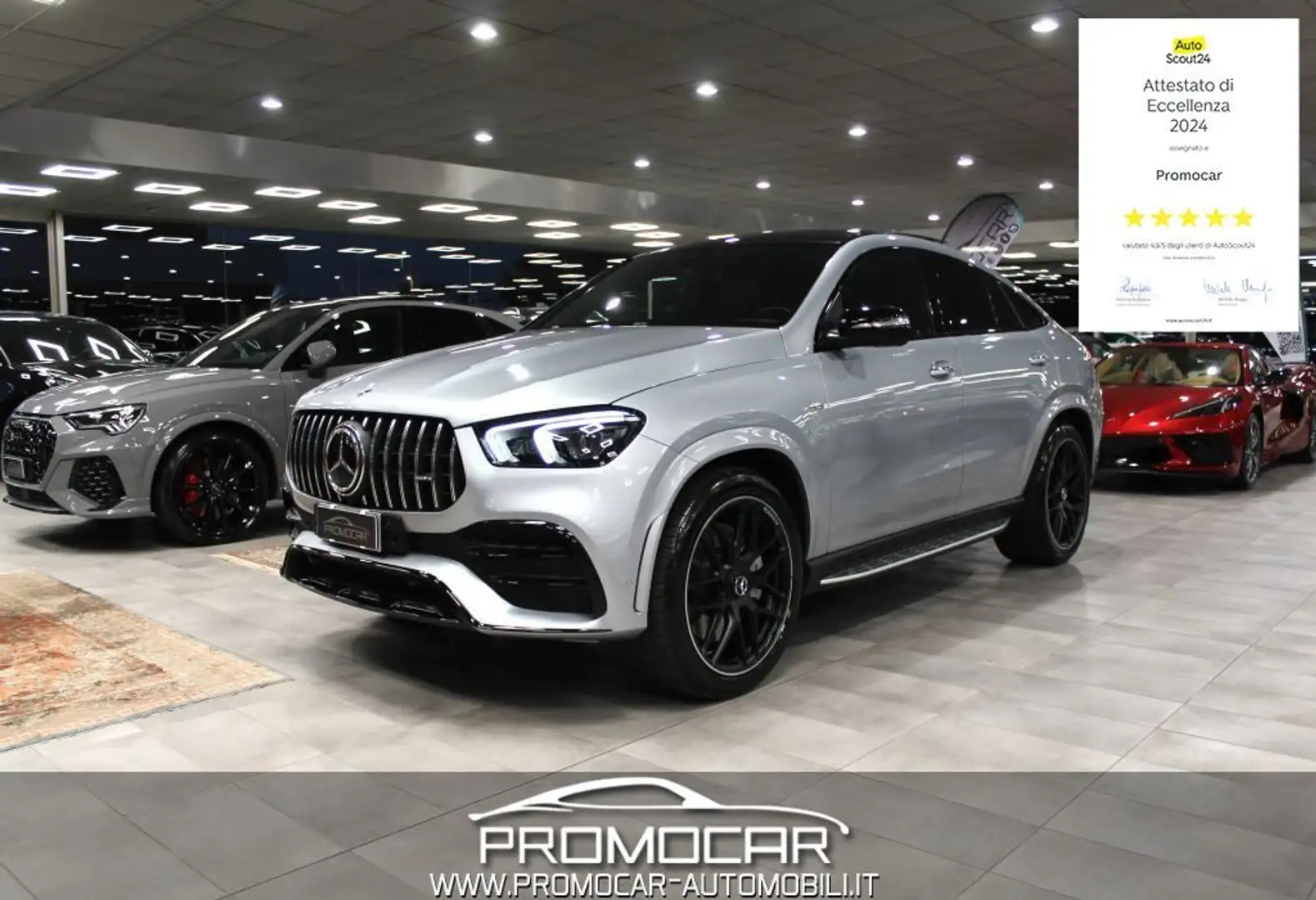 Mercedes-Benz GLE 53 AMG 4Matic+ Mild Hybrid Coupé ULTIMATE *TETTO*RADAR* Argento - 1