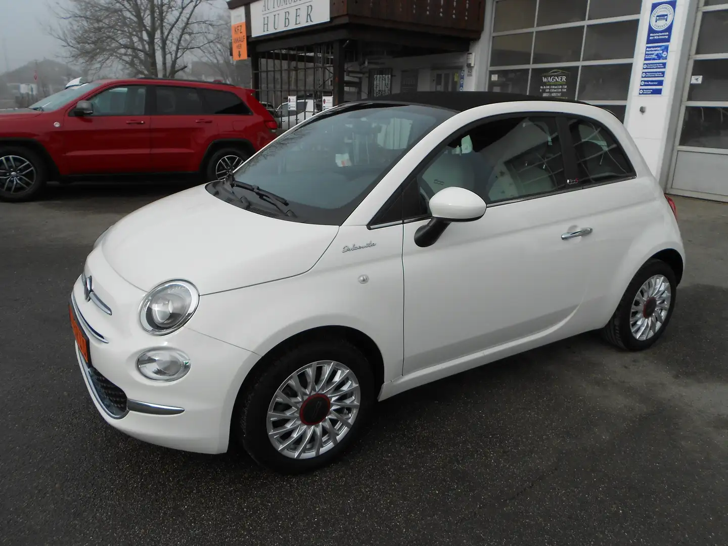 Fiat 500C Dolcevita Klima Tempom. Teilleder ORIGINAL14609km Weiß - 1