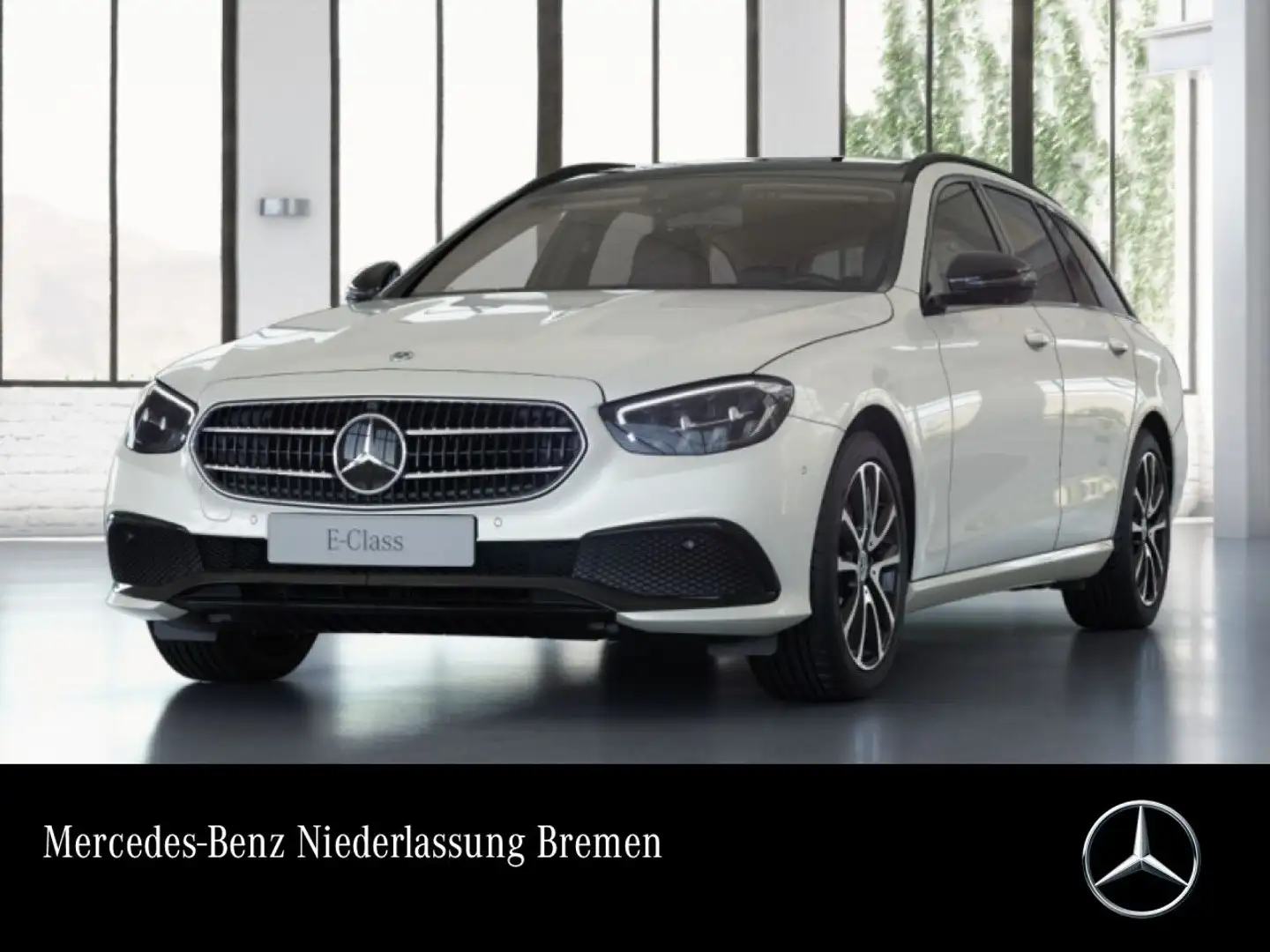 Mercedes-Benz E 200 T AVANTG+NIGHT+PANO+360+AHK+LED+FAHRASS+HUD Weiß - 1