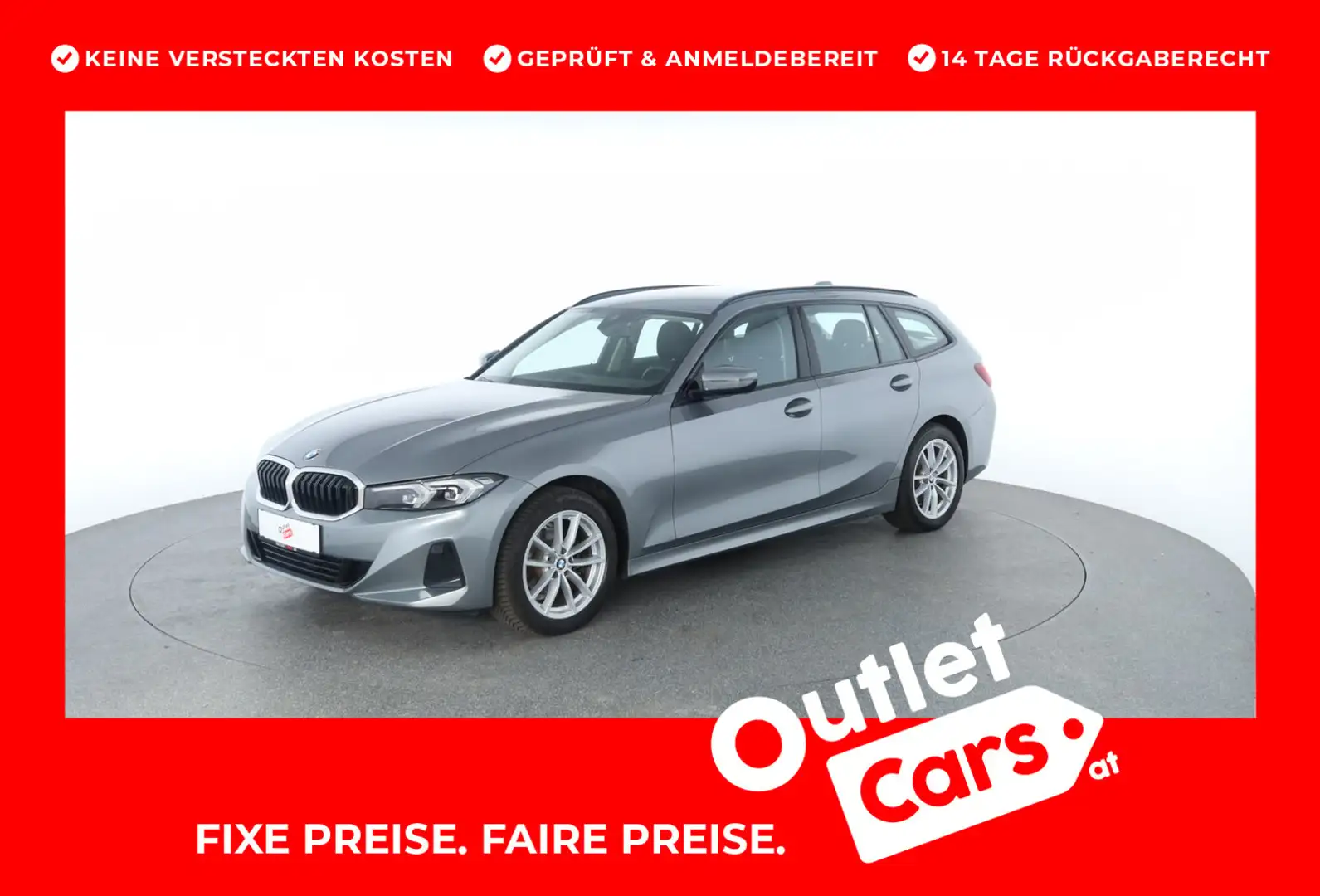 BMW 316 BMW 316d 48 V Touring Aut. Сірий - 1