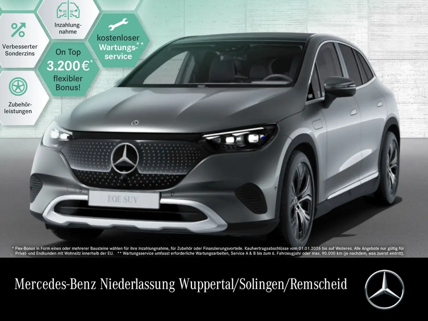 Mercedes-Benz EQE 350 4M AVANTG+PANO+360+BURMESTER+KEYLESS Grau - 1