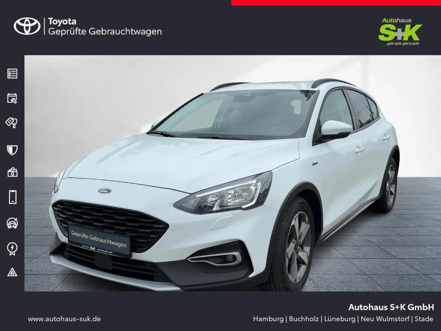 Ford Focus 1,0 EcoBoost* Navi*R-Kamera*PDC Vo+Hi*DAB**** Blanc - 1