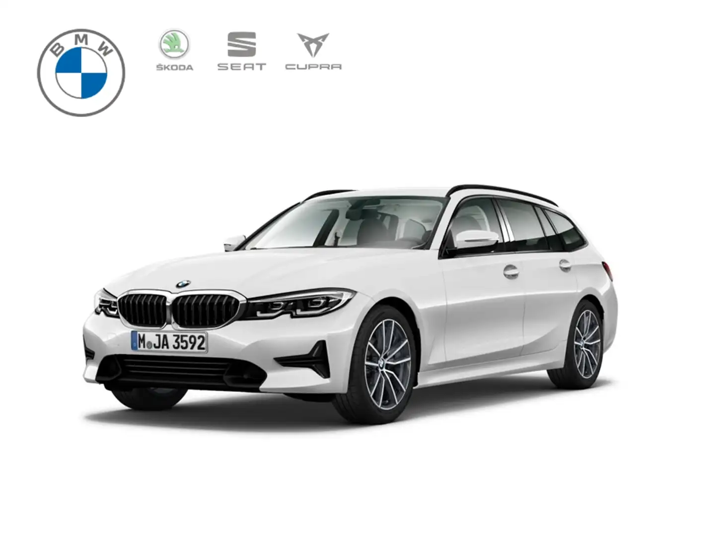 BMW 318 i Touring Sport Line Aut. AHZV+SHZG+SPORTSITZE+LED Weiß - 1