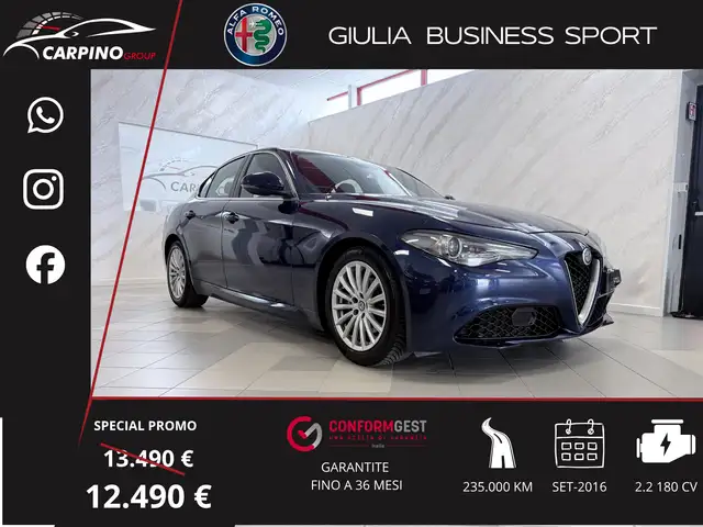 Alfa Romeo Giulia Giulia 2016 2.2 t Business Sport 180cv