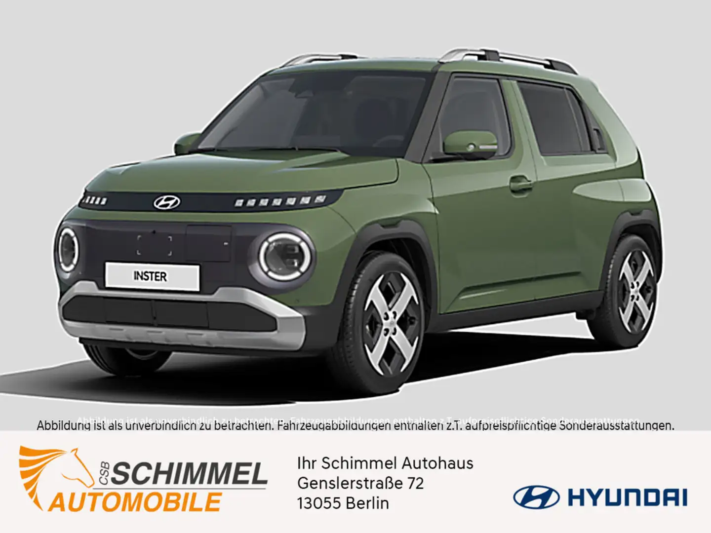 Hyundai Inster PRIME 49 kWh MJ25 KAMERA NAVI LED 360° Grün - 1