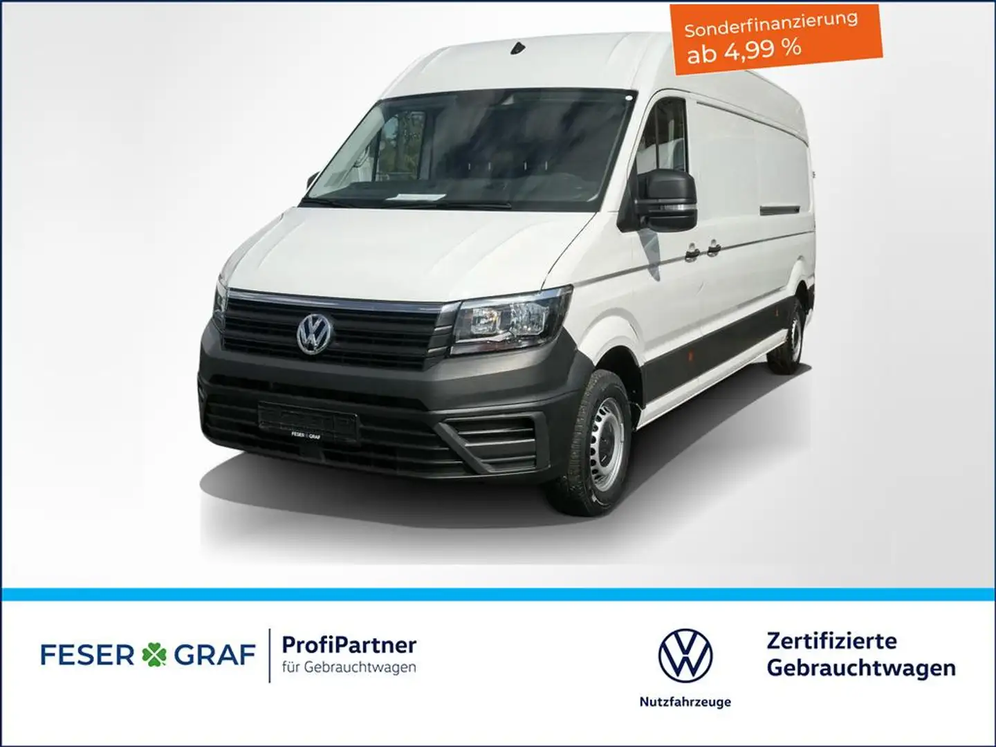 Volkswagen Crafter 2.0 TDI Kasten LR 2xSchiebetüre Rückfahrkamera Weiß - 1