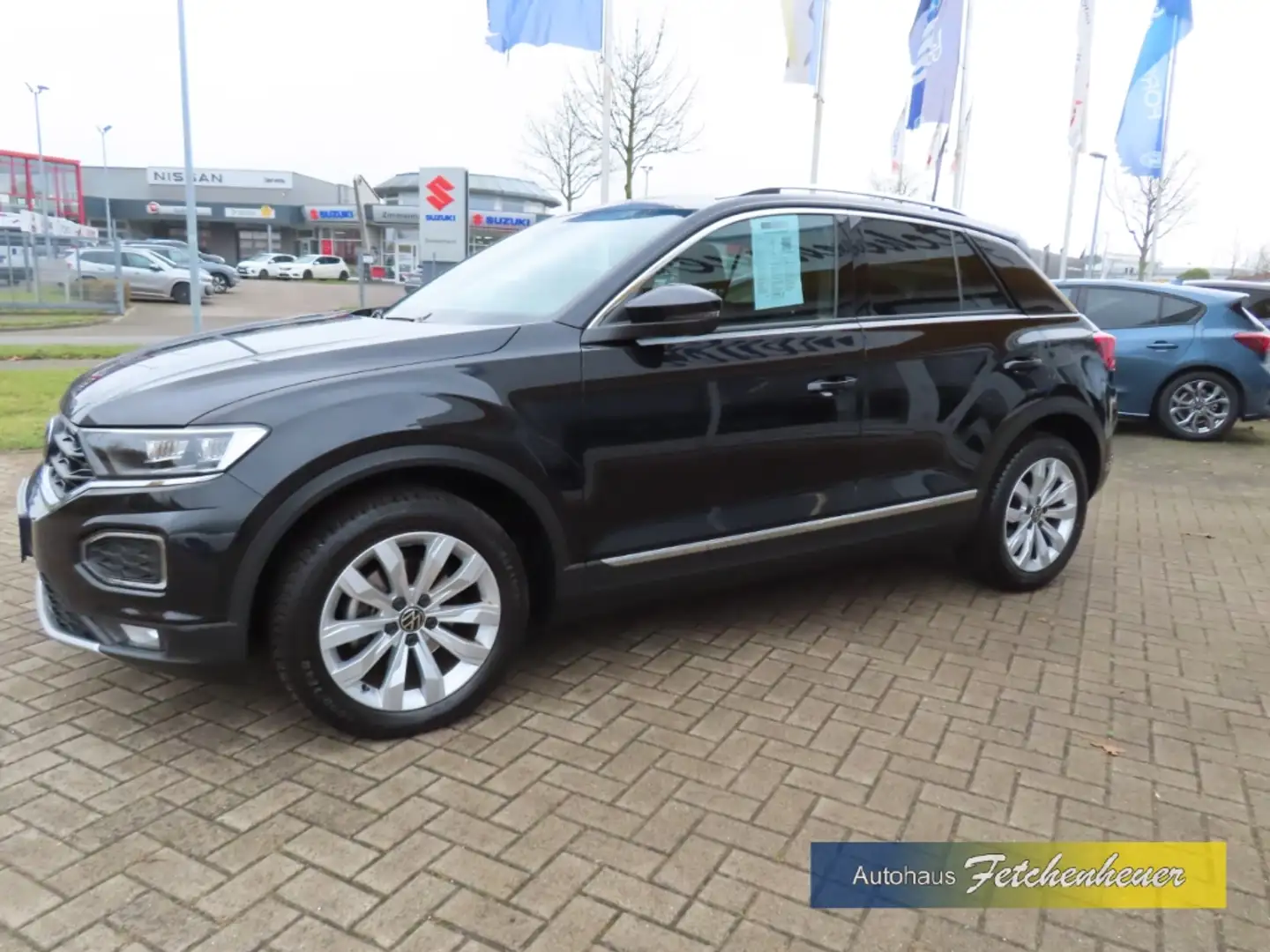 Volkswagen T-Roc Sport Aut.NAVI+LED+SHZ+RFK+ACC+ALU+GJR+AHK Schwarz - 2