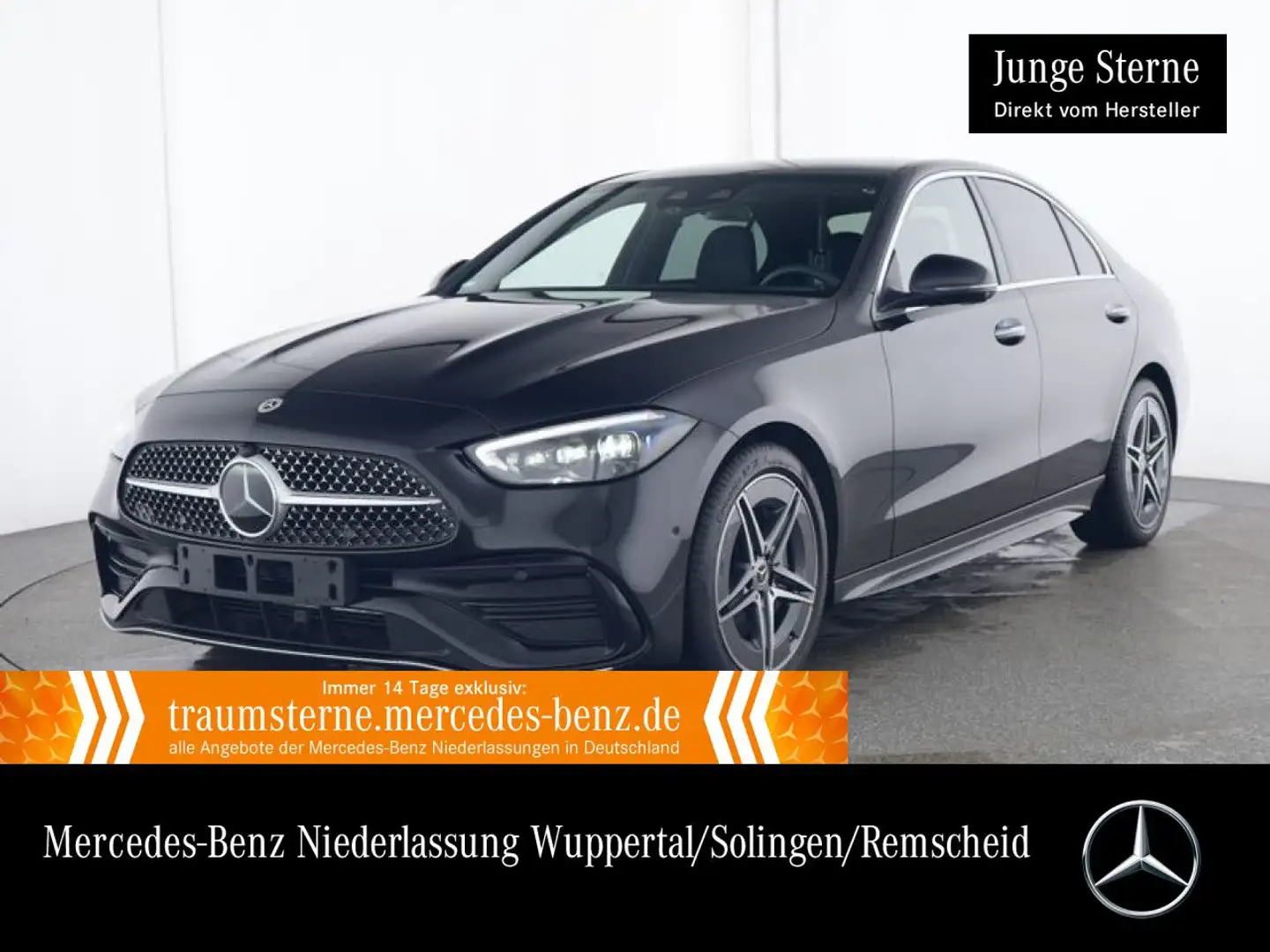 Mercedes-Benz C 300 AMG+360+KEYLESS+9G Noir - 1