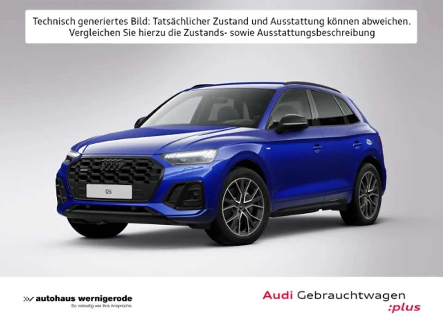 Audi Q5 S line 55TFSI e quattro S tronic *AHK*HUD*LED* Blau - 1