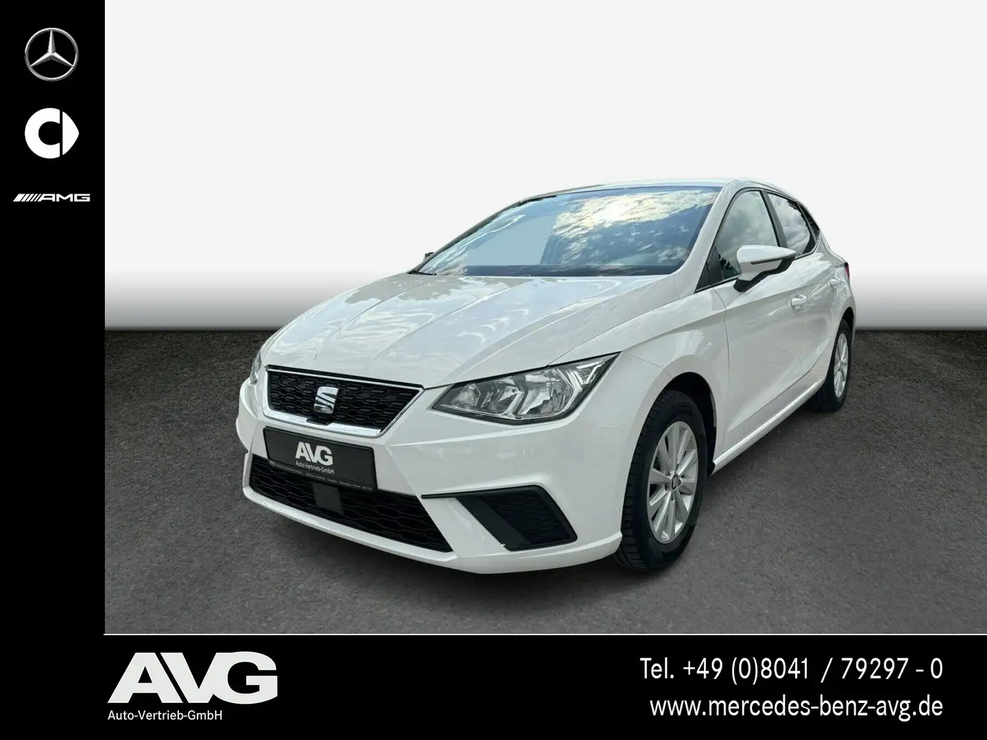 SEAT Ibiza Ibiza 1.0 Style 8-fach bereift Klima/MF-Lenkrad/BC Blanco - 1