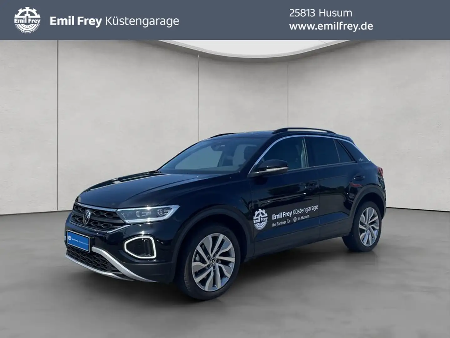 Volkswagen T-Roc GOAL 2.0 l TDI DSG,NAVI,RFK,AHK Schwarz - 1