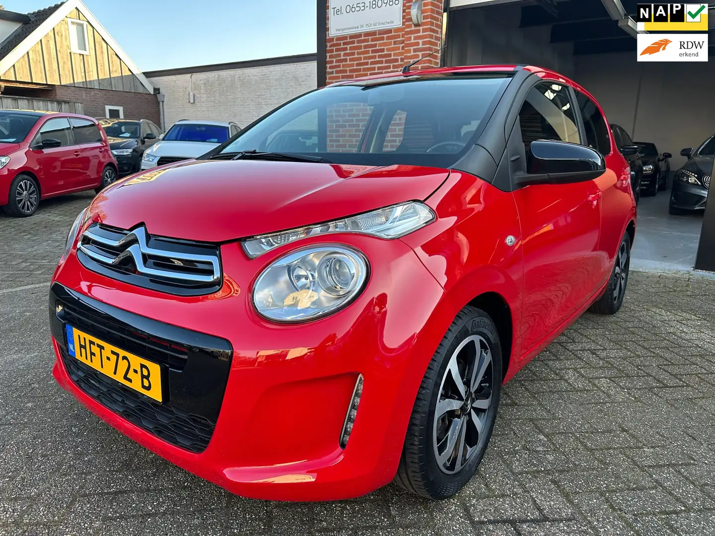Citroen C1 1.0 VTi Airscape Urban Ride CABRIO- OPENDAK-NAVI-C Red - 1