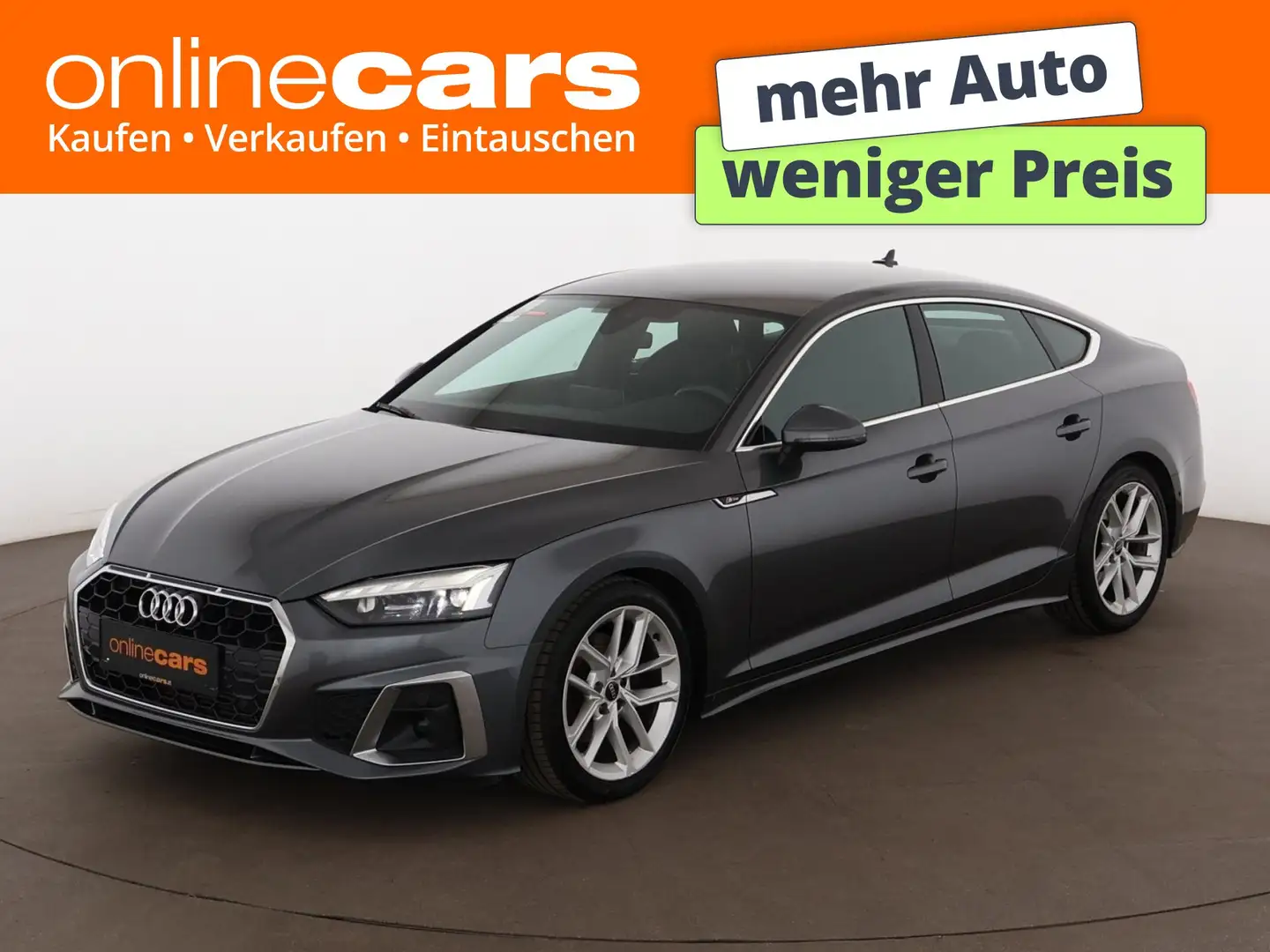 Audi A5 SB 35 TFSI S-Line Aut MATRIX LEDER NAVI R-CAM Grau - 1