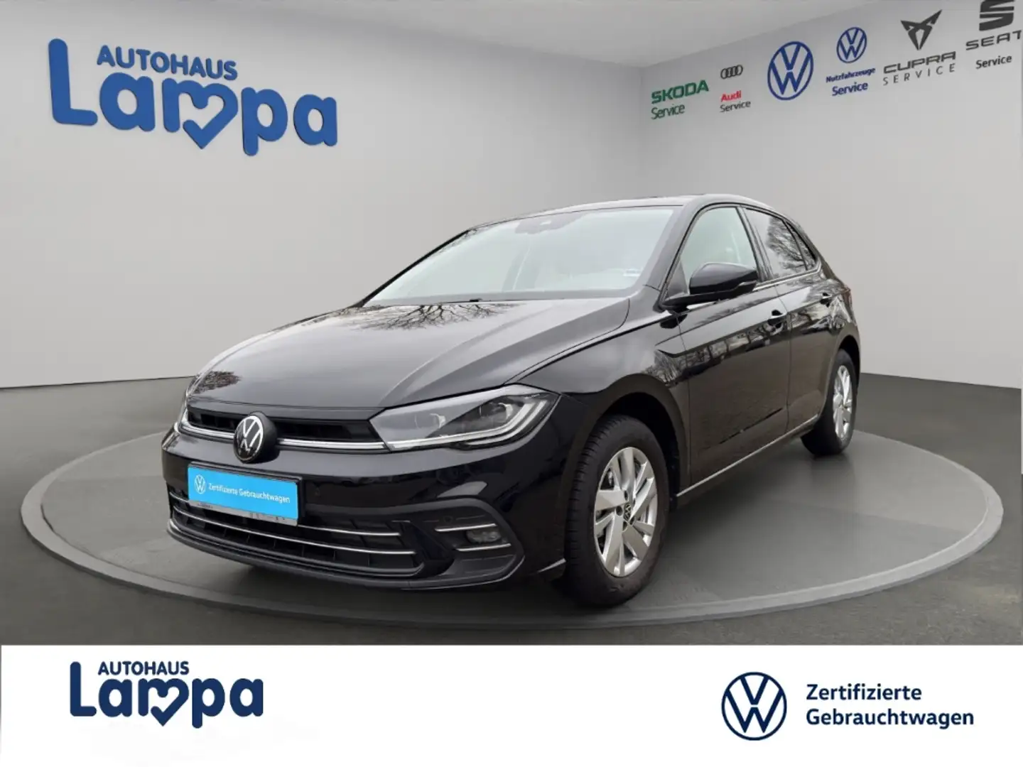 Volkswagen Polo Style 1.0 TSI DSG,ACC,MATRIX-LED,PDC,SHZ,NAVI Schwarz - 1