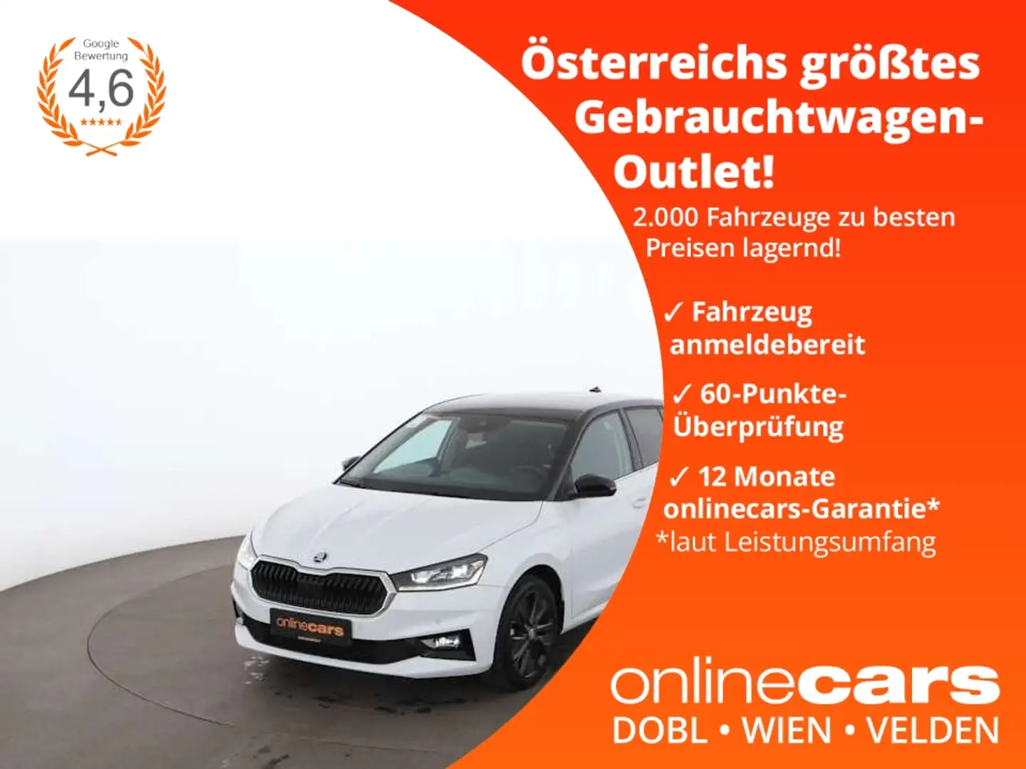 Skoda Fabia 1.0 TSI Style LED SITZHZG LANE-ASSIST PDC Weiß - 1
