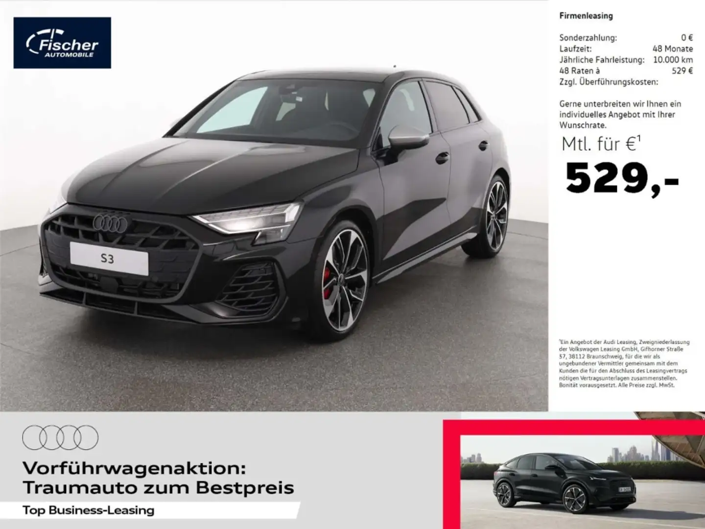 Audi S3 Sportback TFSI quattro Schwarz - 1