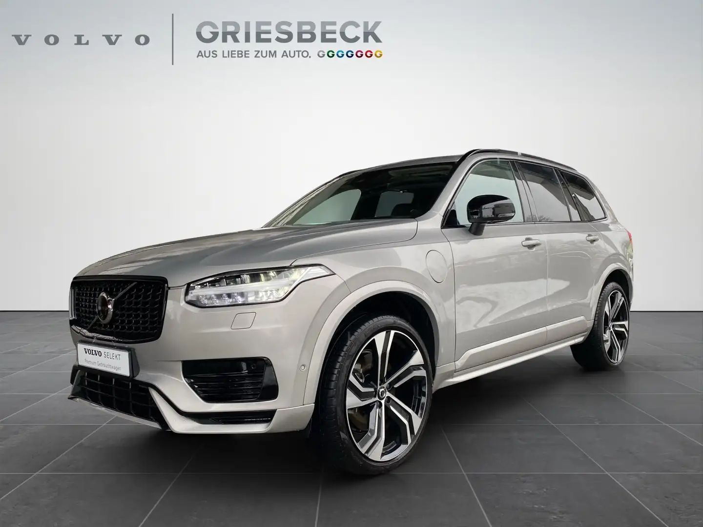 Volvo XC90 T8 Twin Engine AHK*AWD*360°*4xShz*StHzg* Silber - 1